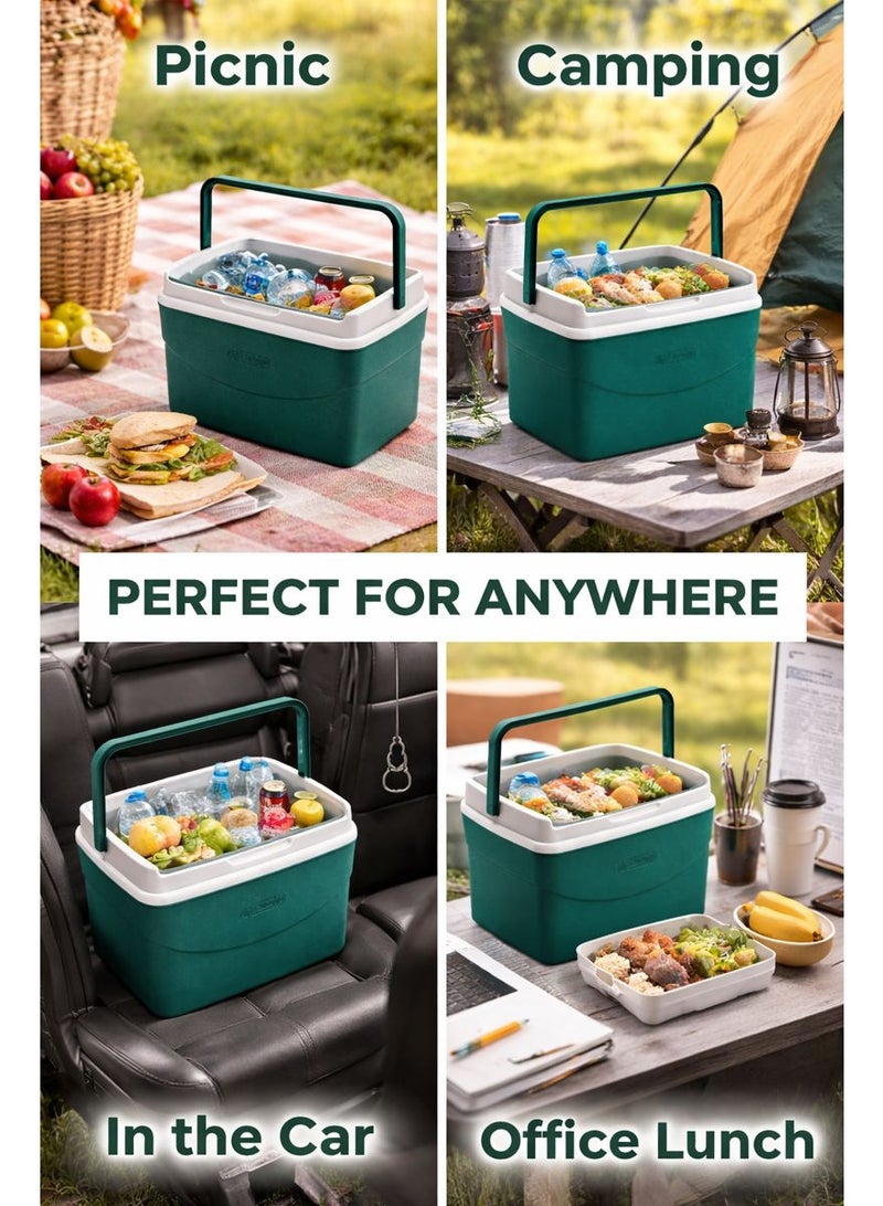Cosmoplast 5L Portable Insulated Cooler Box with Carry Handle – Compact Ice Box for Picnic, Travel & Outdoor Use - Image 3